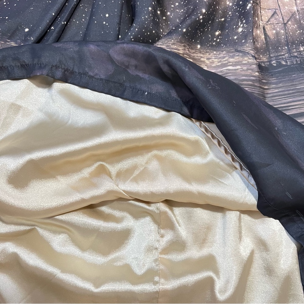 Swans in the Moonlight Fit & Flare dress Sz L - Picture 4 of 4